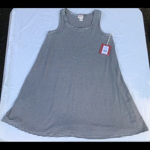 NEW WITH TAGS Women’s Black and White Stripe Dress